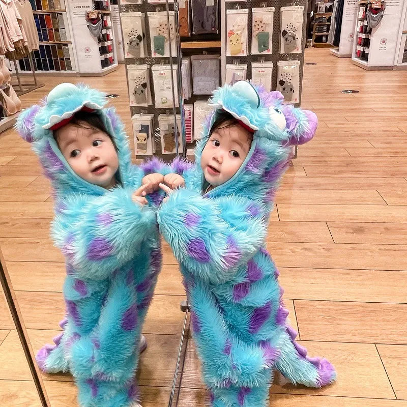 Animal Jumpsuit with Hooded Zipper