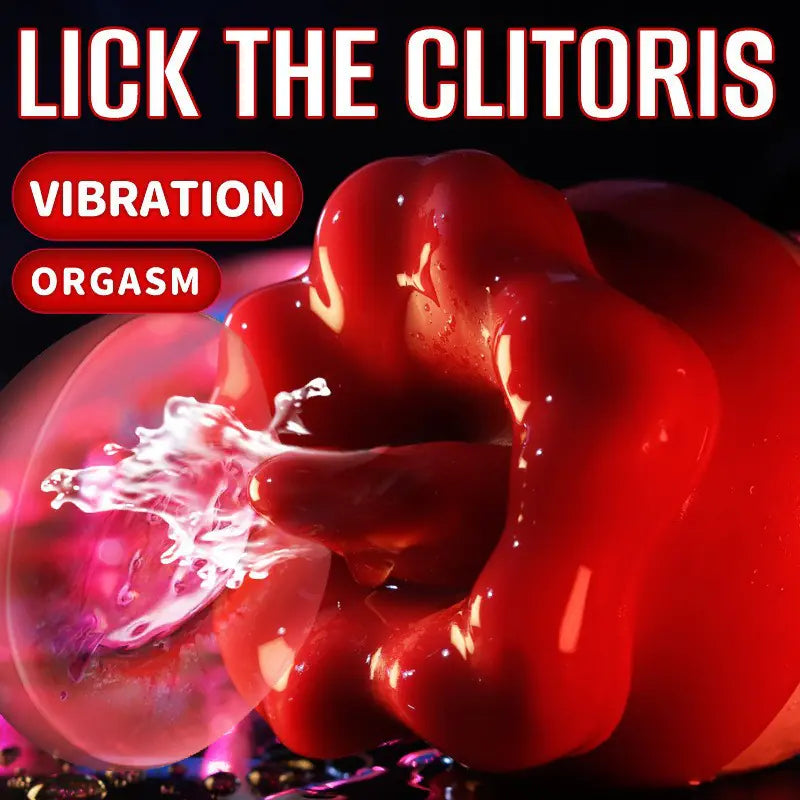 Red Lip Clitoris Vibrator For Women