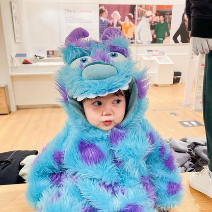 Animal Jumpsuit with Hooded Zipper