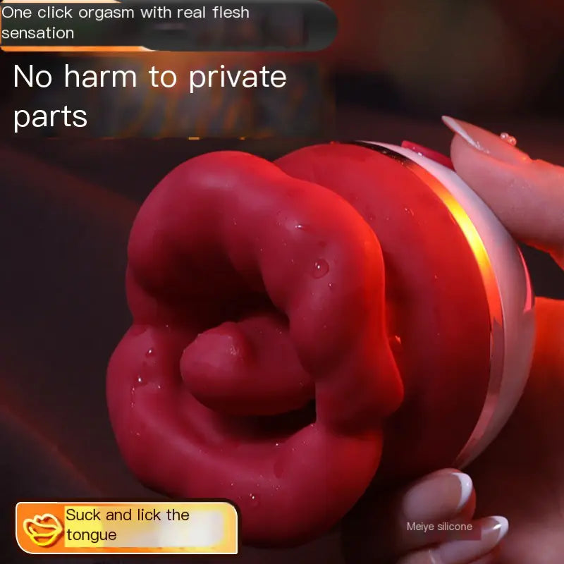 Red Lip Clitoris Vibrator For Women
