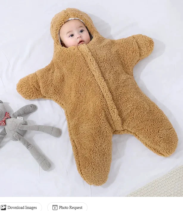 Baby Fleece Snowsuit Blanket