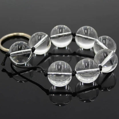 Crystal  Bead Glass G-Spot Anal Plug
