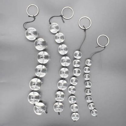 Crystal  Bead Glass G-Spot Anal Plug