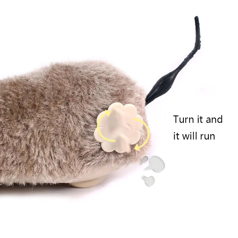Winding Plush Mouse