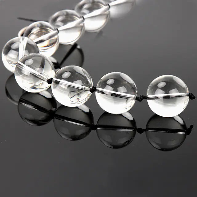 Crystal  Bead Glass G-Spot Anal Plug