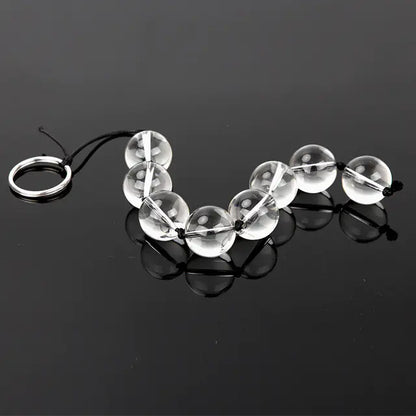 Crystal  Bead Glass G-Spot Anal Plug